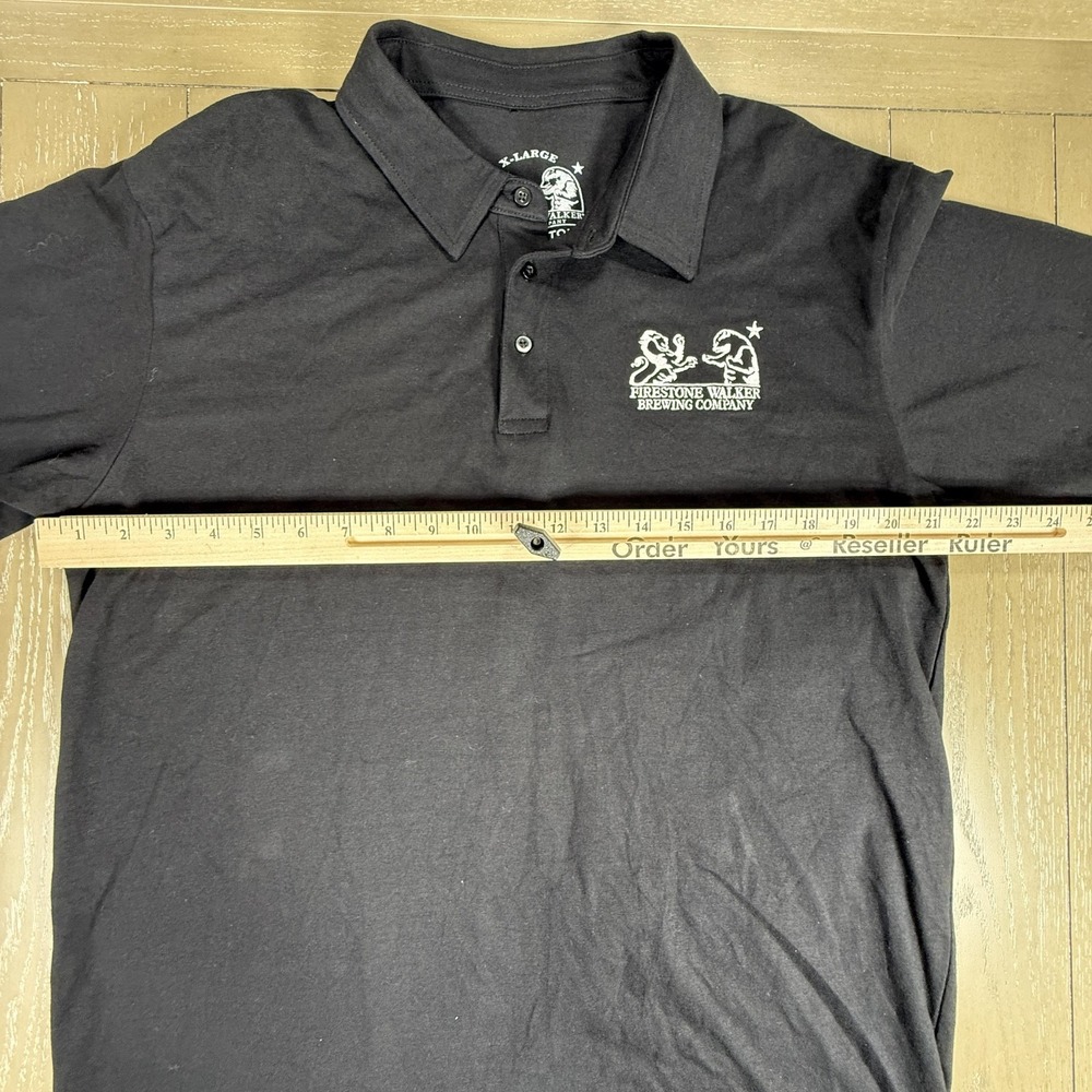 Firestone Walker Brewing Company Polo Shirt Mens XL Black Embroidered Logo Beer‎ - Picture 6 of 8